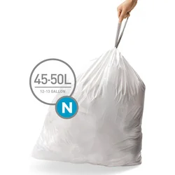 Sáčky do odpadkového koše 45-50 L, Simplehuman typ N, zatahovací, 20 ks v balení