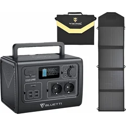 Sada batériového generátora BLUETTI EB55 a solárneho panelu Viking L60