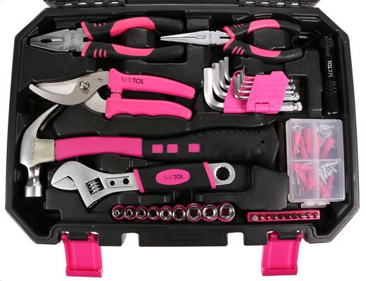 Sada náradia Sixtol HOME PINK 128