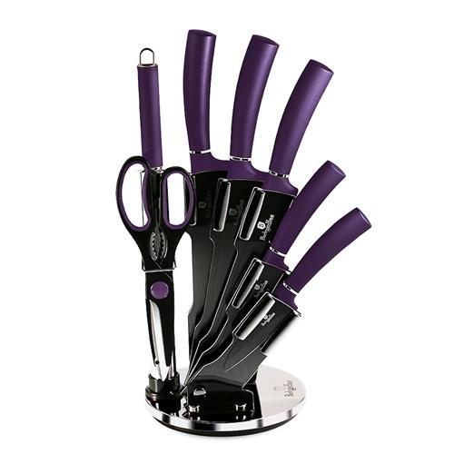 Sada nožov BerlingerHaus v stojane z nehrdzavejúcej ocele Purple Metallic Line, 8 ks