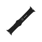 Sada pevných silikónových remienkov pre Apple Watch 42/44/45 mm, čierna