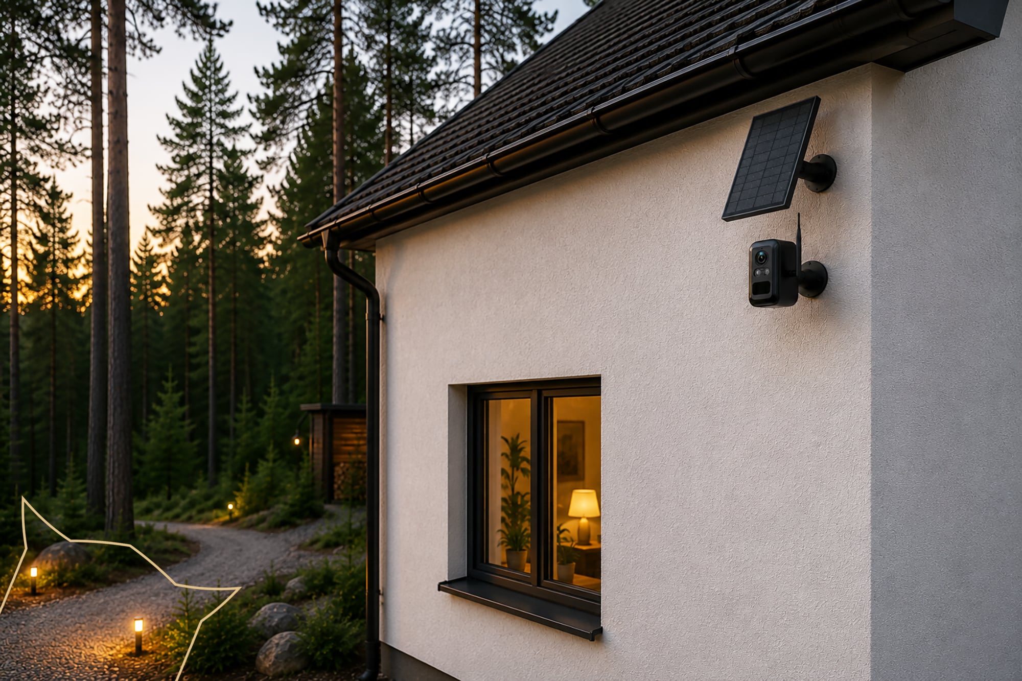 Sada solárnych kamier Viking HUB S04
