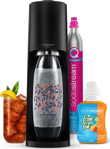 Sada výrobníkov perlivej vody SodaStream TERRA Black Ice Tea MegaPack