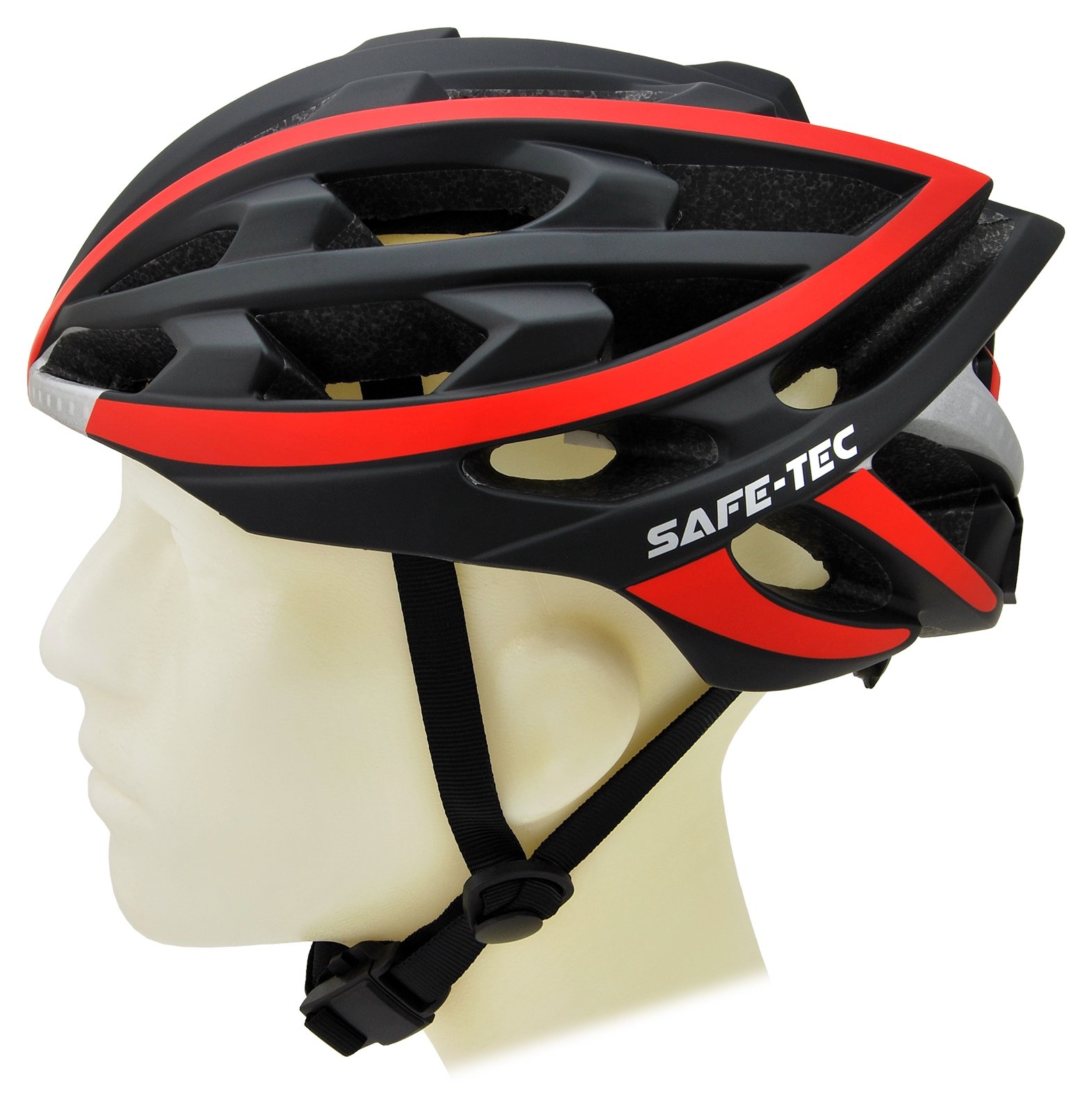 Safe-Tec TYR Black Red XL (61cm - 63cm)