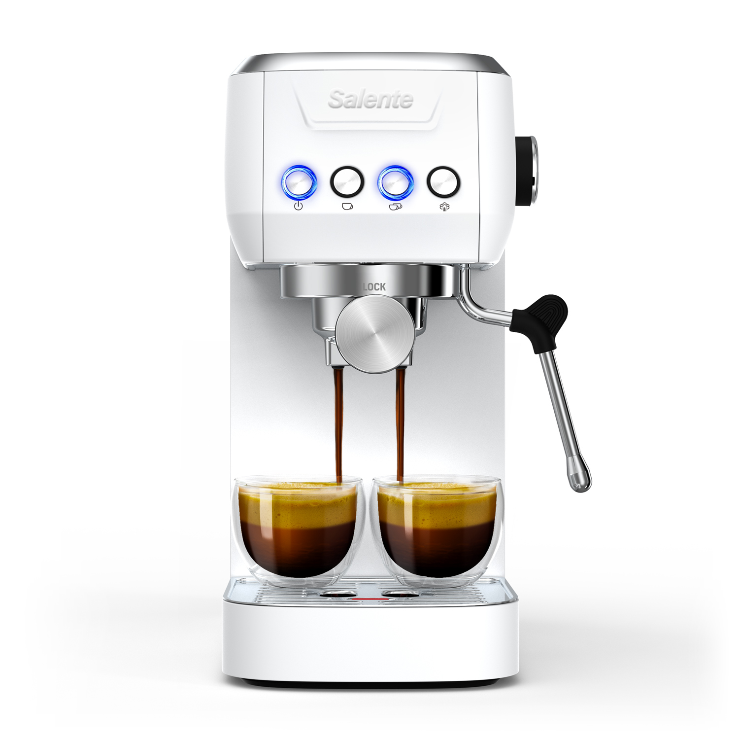 Salente Coffio, pákový kávovar, bílý