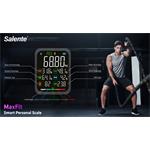 Salente MaxFit, inteligentná osobná diagnostická fitness váha, Bluetooth, biela