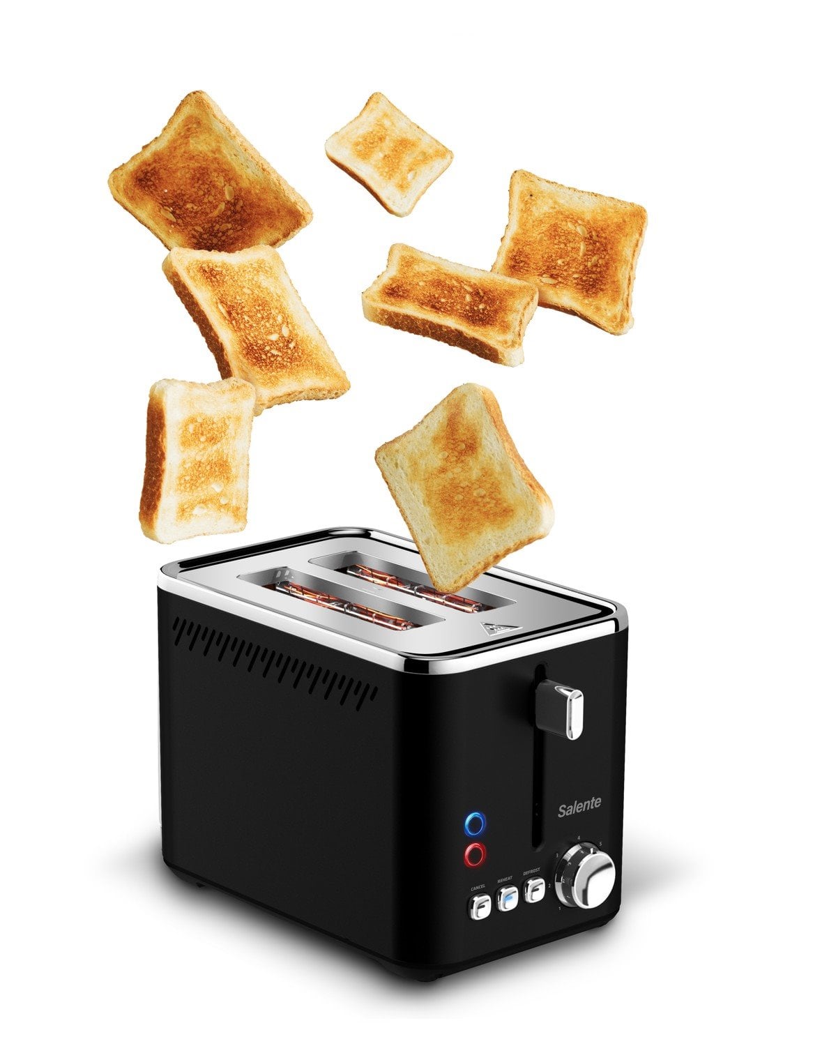 Salente ToastPro, hriankovač, nerezová oceľ, čierny