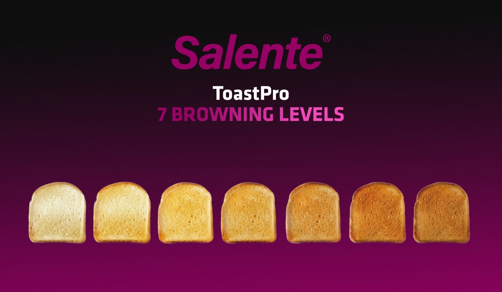 Salente ToastPro, hriankovač, nerezová oceľ, čierny