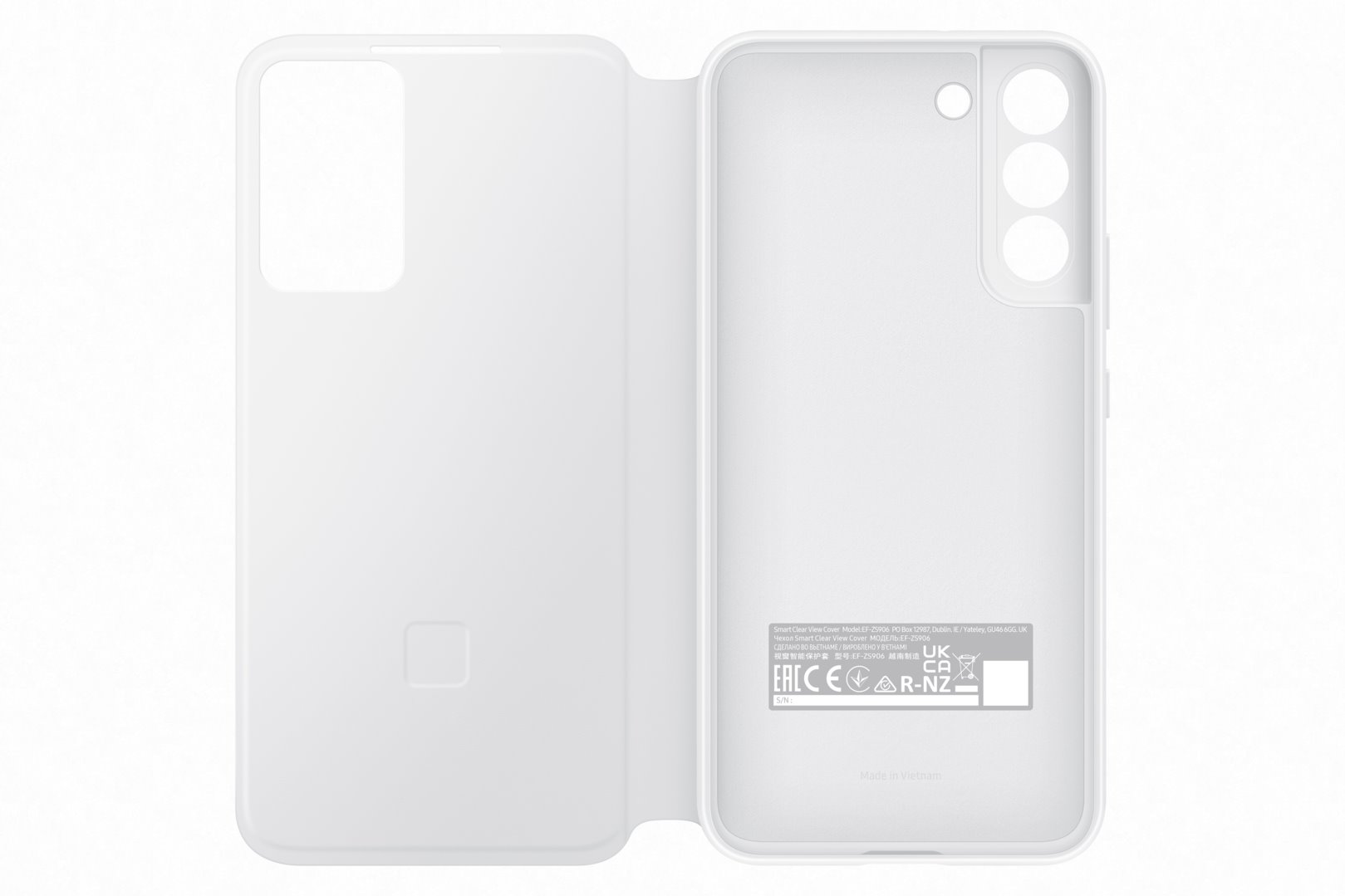 Samsung flipové pouzdro Clear View EF-ZS906C pro Galaxy S22+ bílé