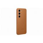 Samsung Kožený zadní kryt pro Samsung Galaxy S23 Camel