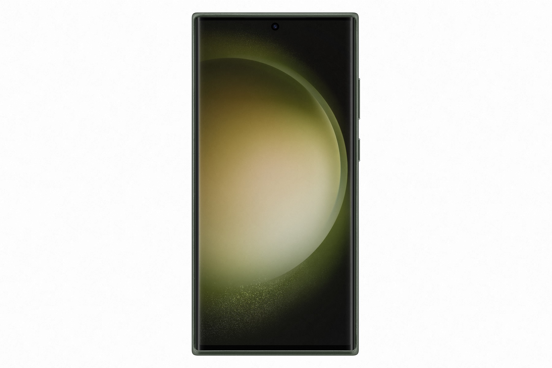 Samsung Kožený zadní kryt pro Samsung Galaxy S23 Ultra Green