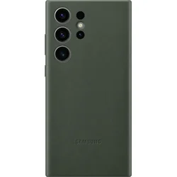 Samsung Kožený zadní kryt pro Samsung Galaxy S23 Ultra Green