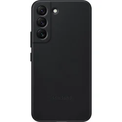 Samsung kožený zadný kryt EF-VS901L pre Galaxy S22 čierny