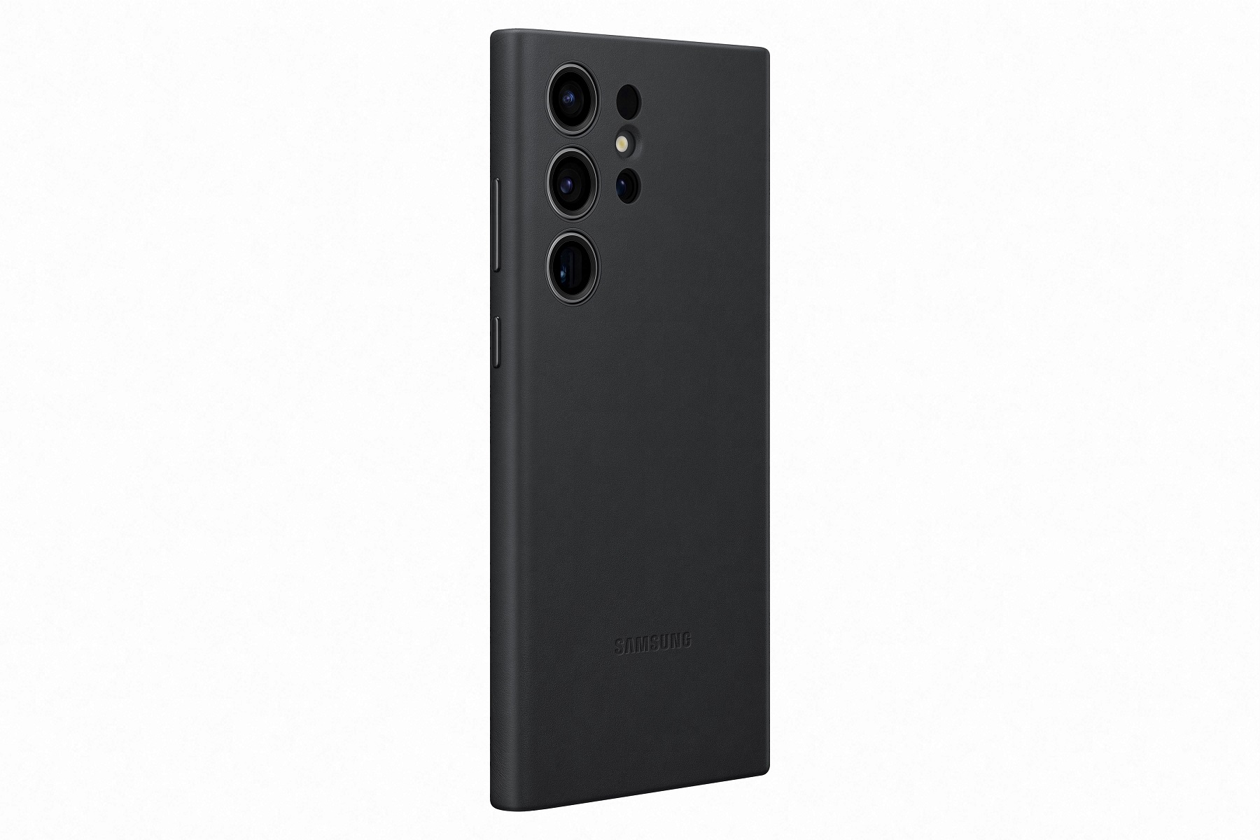 Samsung Kožený zadný kryt pre Samsung Galaxy S23 Ultra Black