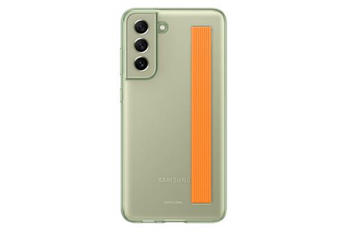 Samsung Poloprůhledný zadní kryt s poutkem S21 FE zelený