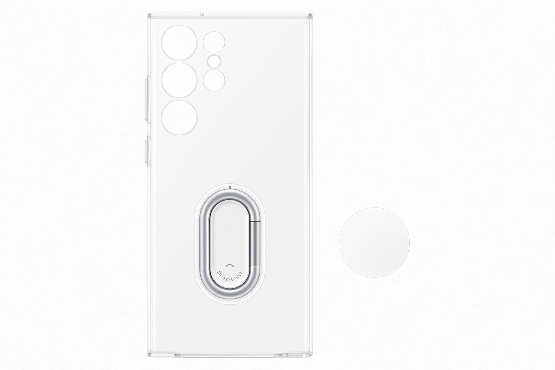 Samsung Průhledný kryt s odnímatelným úchytem na příslušenství pro Samsung Galaxy S23 Ultra transparentní