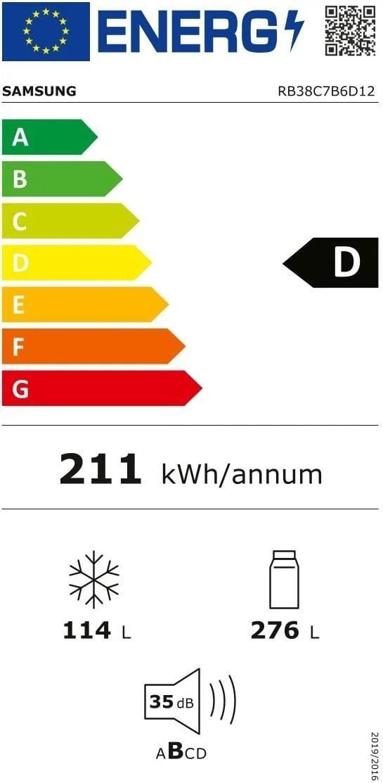 SAMSUNG RB38C7B6D12/EF