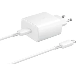 Samsung rychlonabíječka EP-TA845, USB-C, 45W bílá