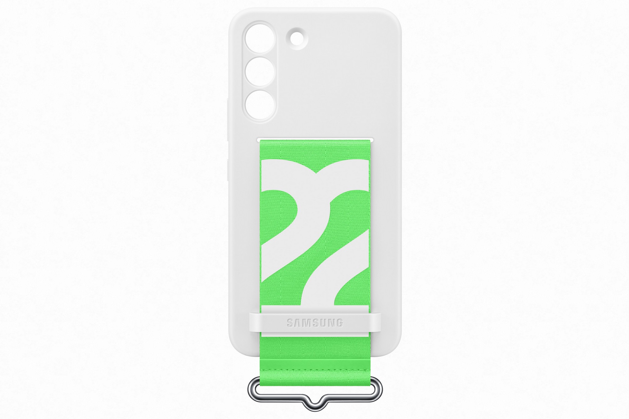 Samsung Silikonový kryt s poutkem pro Samsung Galaxy S22+ bílý