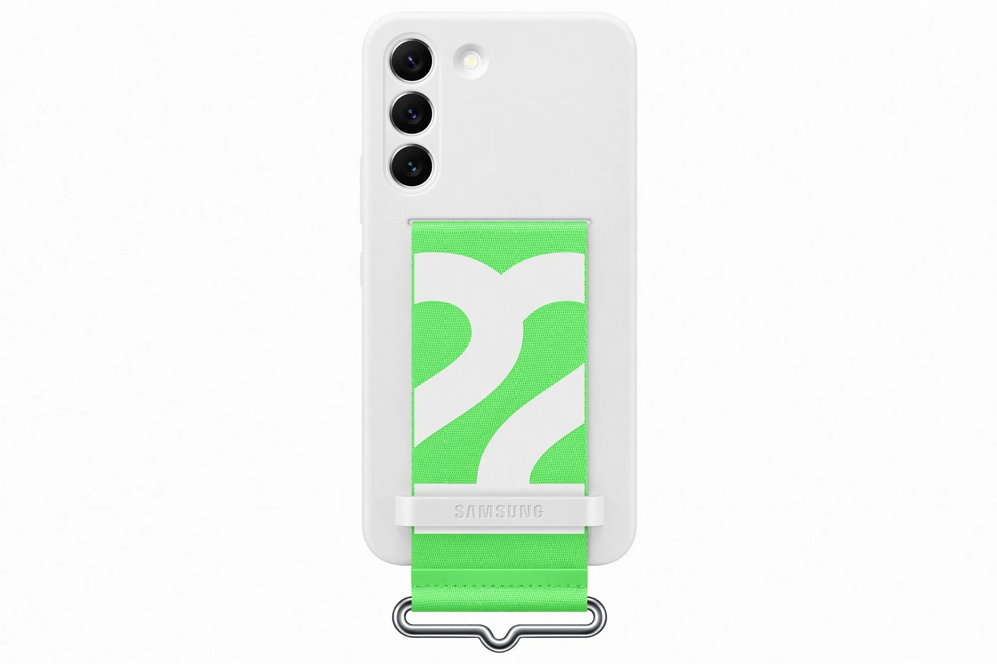 Samsung Silikonový kryt s poutkem pro Samsung Galaxy S22+ bílý