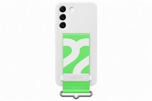 Samsung Silikónový kryt s pútkom pre Samsung Galaxy S22+ biely