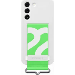 Samsung Silikónový kryt s pútkom pre Samsung Galaxy S22+ biely