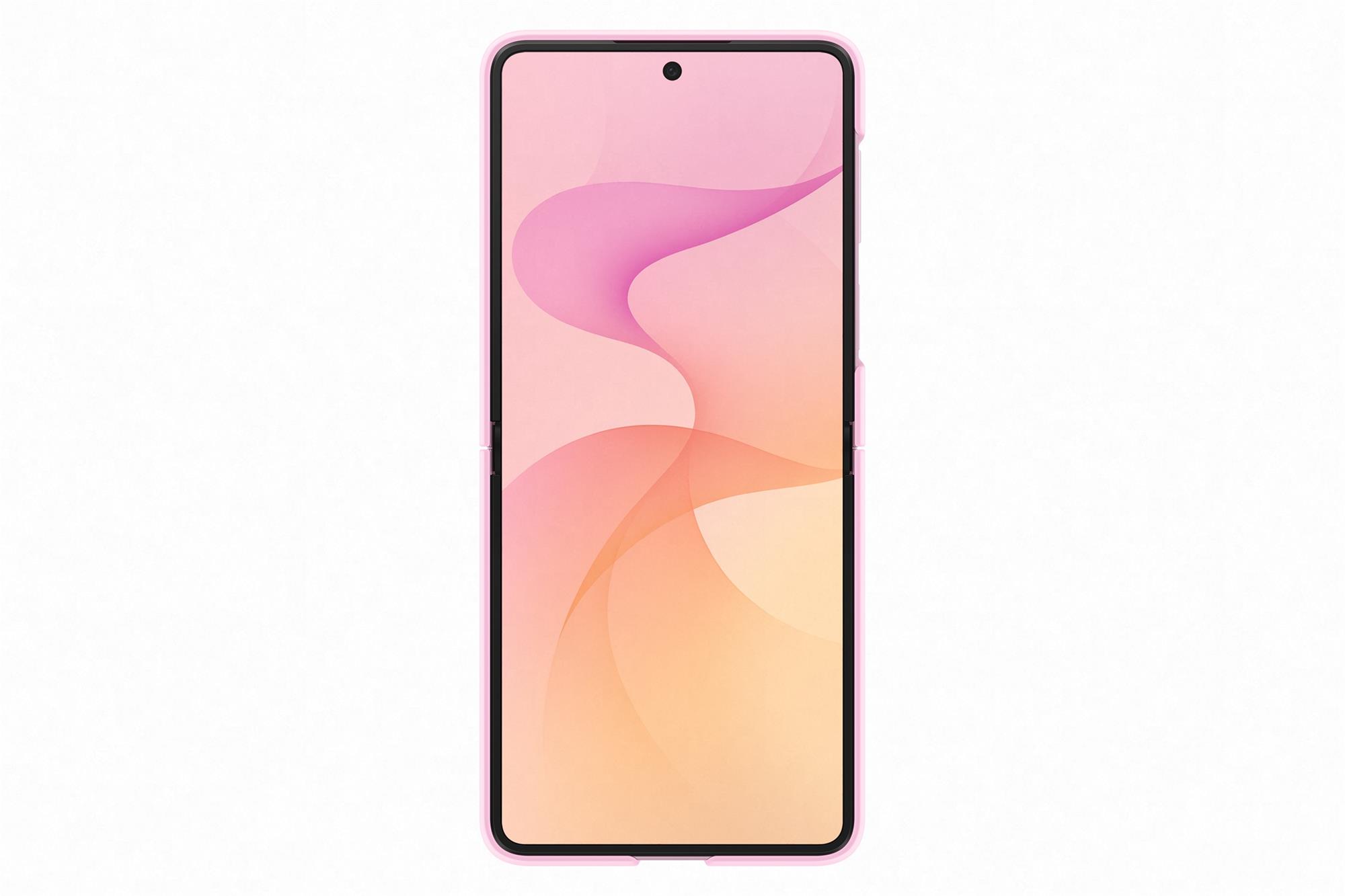 Samsung Silikonový magnetický kryt s držákem na prst pro Galaxy Z Flip8 růžový