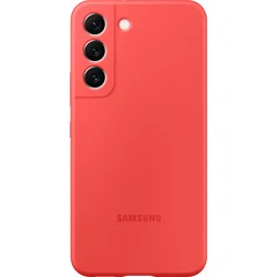 Samsung silikonový zadní kryt EF-PS901T pro Galaxy S22 červený