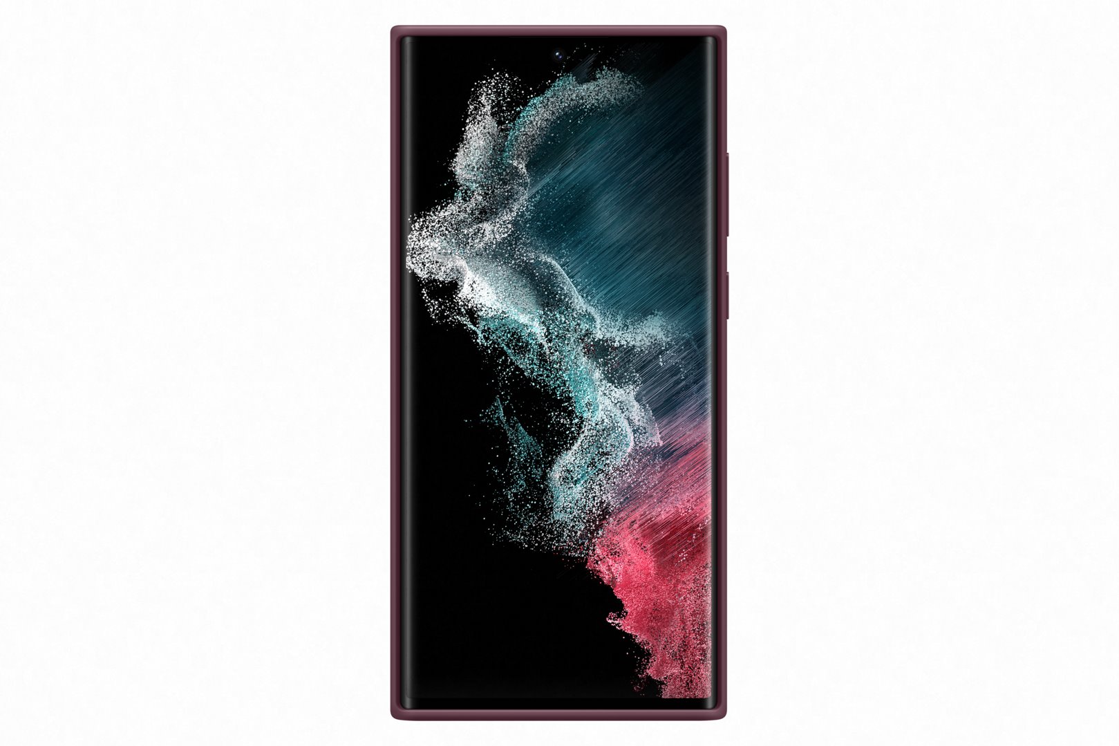Samsung silikonový zadní kryt EF-PS908T pro Galaxy S22 Ultra vínový