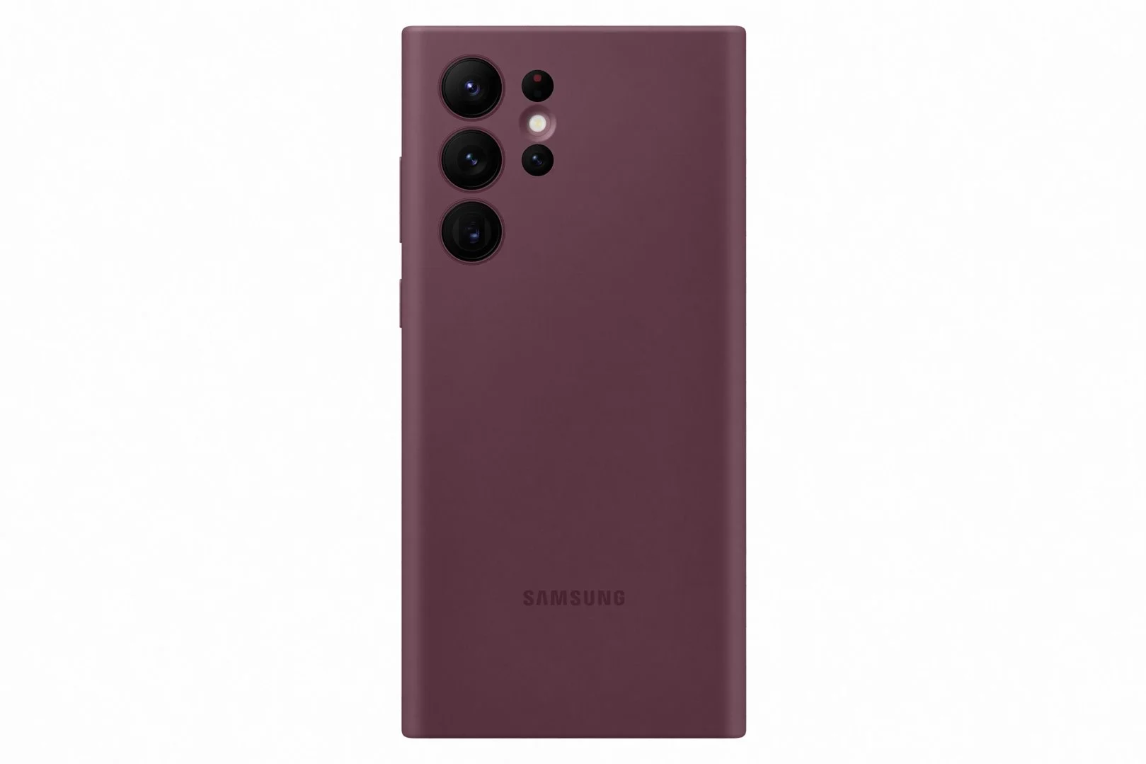 Samsung silikonový zadní kryt EF-PS908T pro Galaxy S22 Ultra vínový