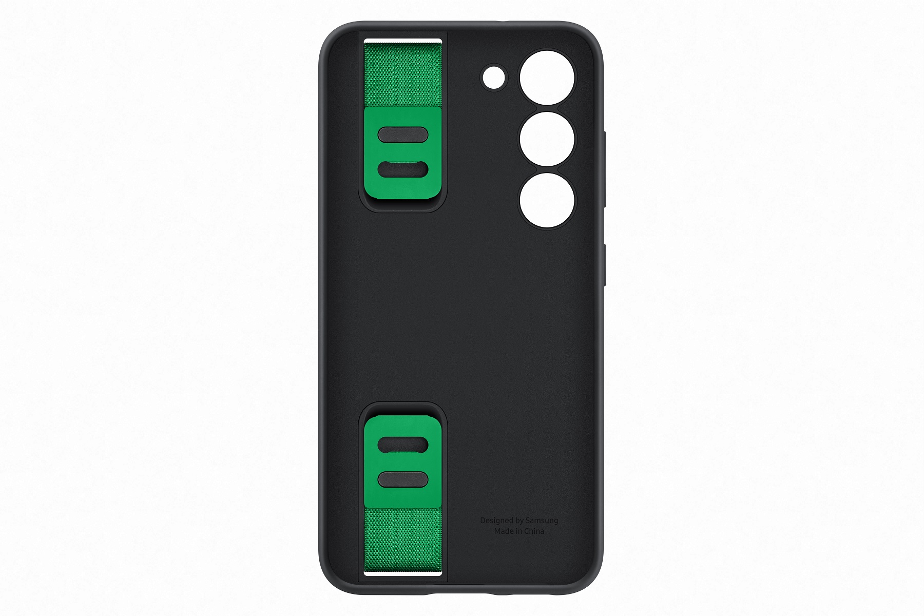 Samsung Silikónový zadný kryt s pútkom pre Samsung Galaxy S23 Black