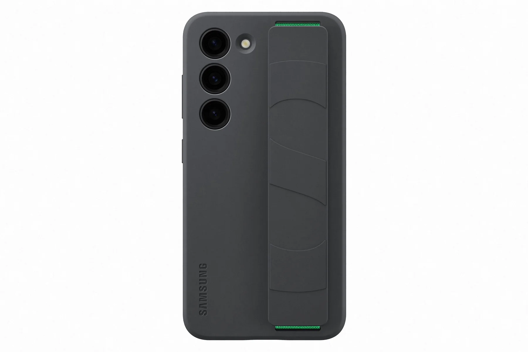 Samsung Silikónový zadný kryt s pútkom pre Samsung Galaxy S23 Black