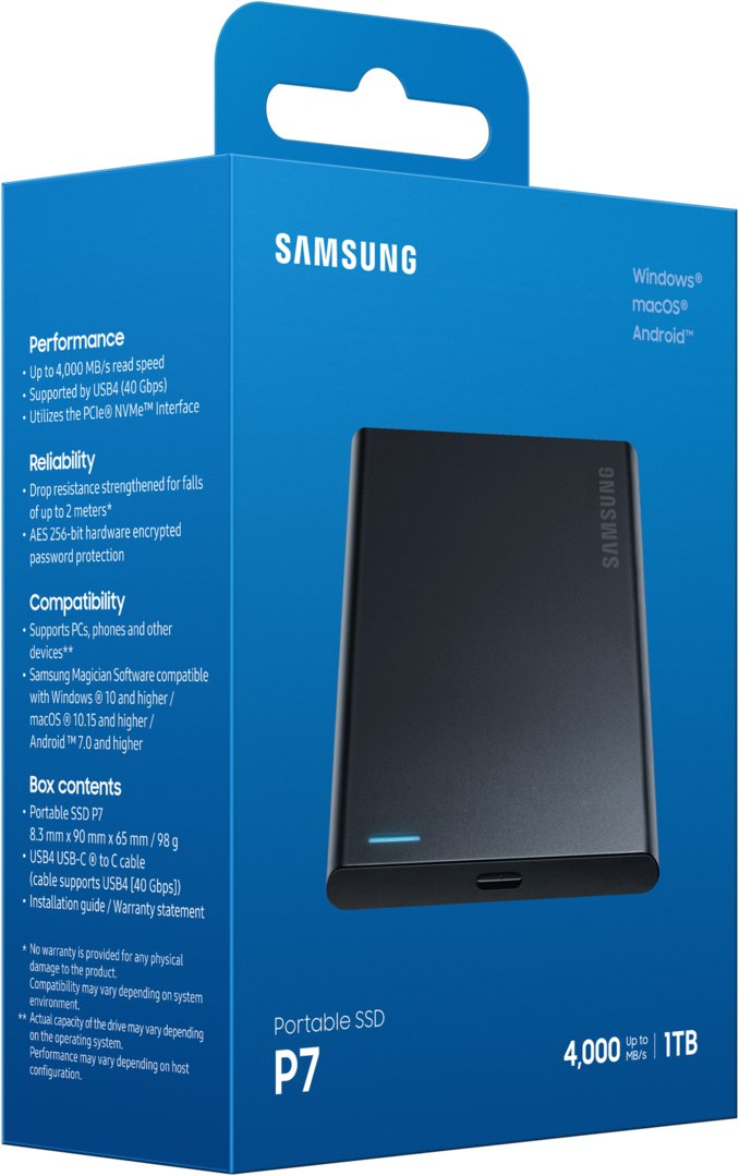 Samsung SSD P7 1 TB čierny
