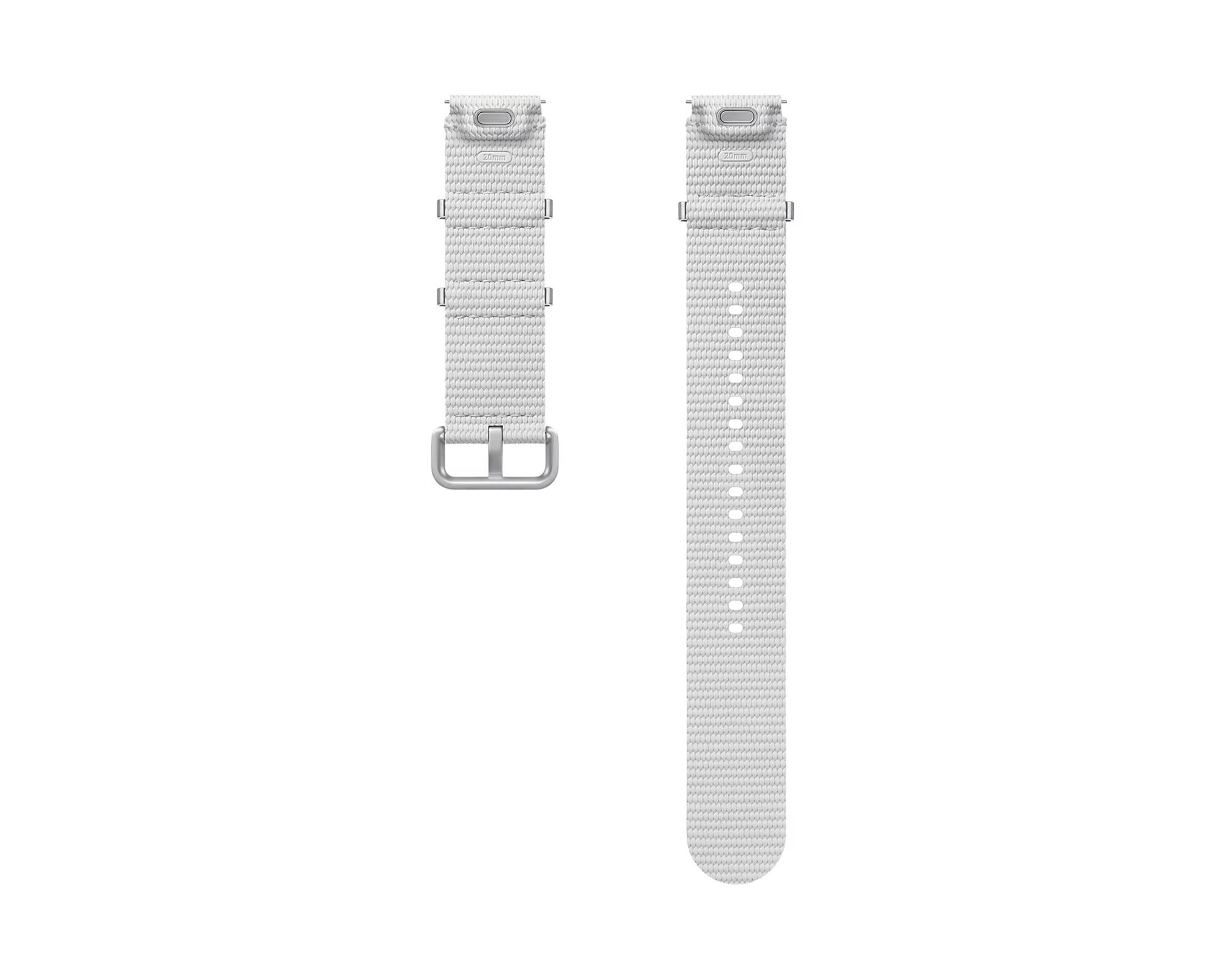 Samsung štýlový športový remienok pre hodinky Watch 7 veľkosti M/L strieborný