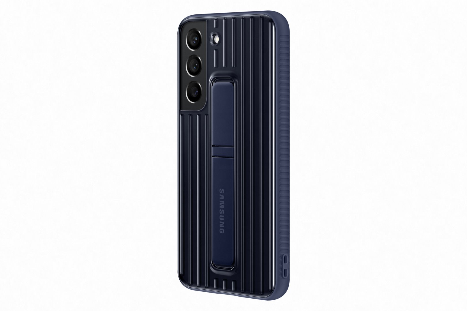 Samsung tvrzený ochranný zadní kryt se stojánkem EF-RS901C pro Galaxy S22 modrý