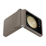 Samsung Zadní kryt z eko kůže pro Galaxy Z Flip5 Etoupe