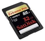 SanDisk 32 GB SDHC EXTREME PRO UHS1 45 MB/s