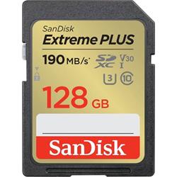 SanDisk Extreme PLUS SDXC 128GB 190MB/s UHS-I U3 Class 10