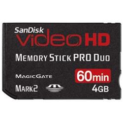 SanDisk MemoryStick PRO Duo Video HD 8GB, pro 120 minut videa