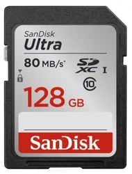 SanDisk Ultra SDXC 128GB 80MB/s Class 10 UHS-I (SDSDUNC-128G-GN6IN) - Paměťové karty
