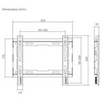 SBOX nástěnný držák 23"-43", černá (PLB-2222F-2)