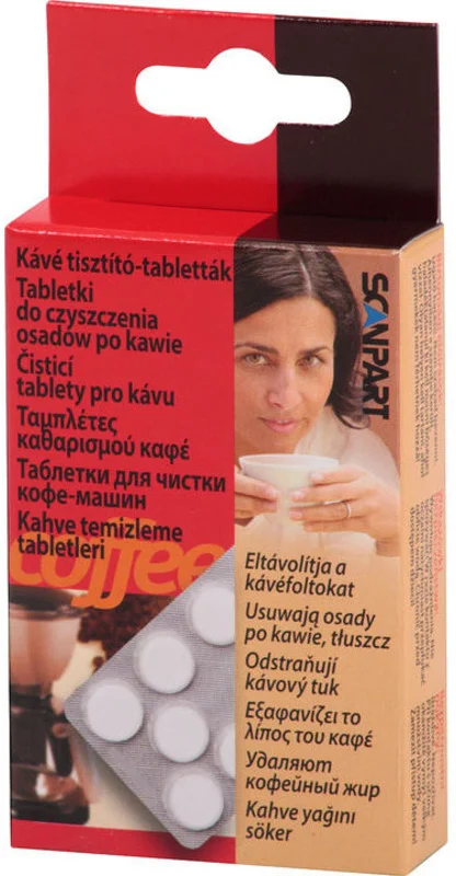 ScanPart Čisticí tabletky do kávovarů a pěničů mléka, 10 ks