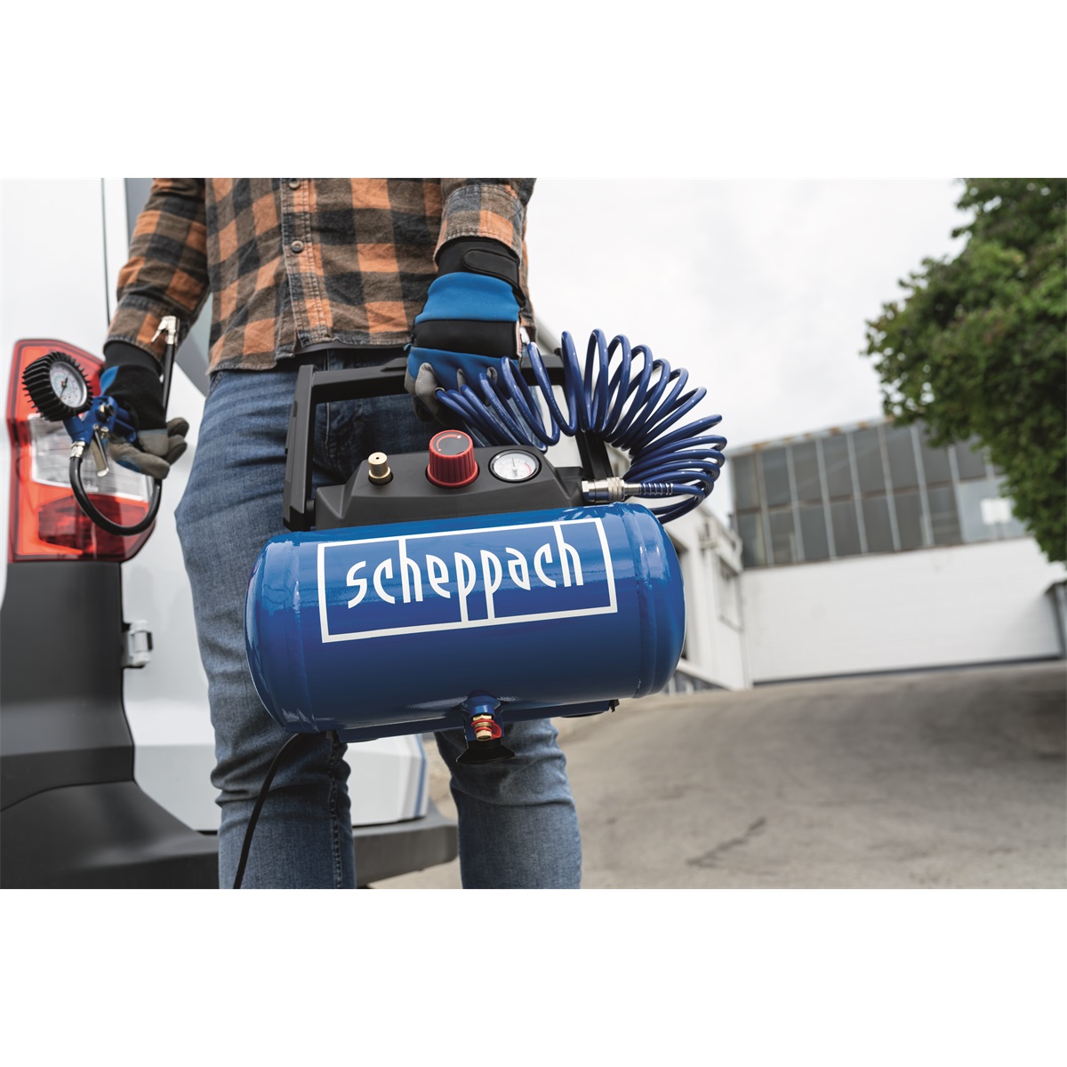 Scheppach HC 06 - bezolejový kompresor 6l