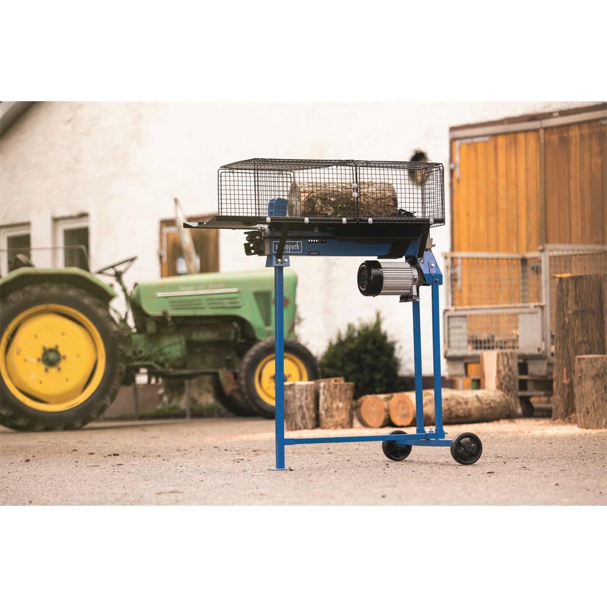 Scheppach HL 760 LS horizontálny štiepač na drevo 7 t so stojanom