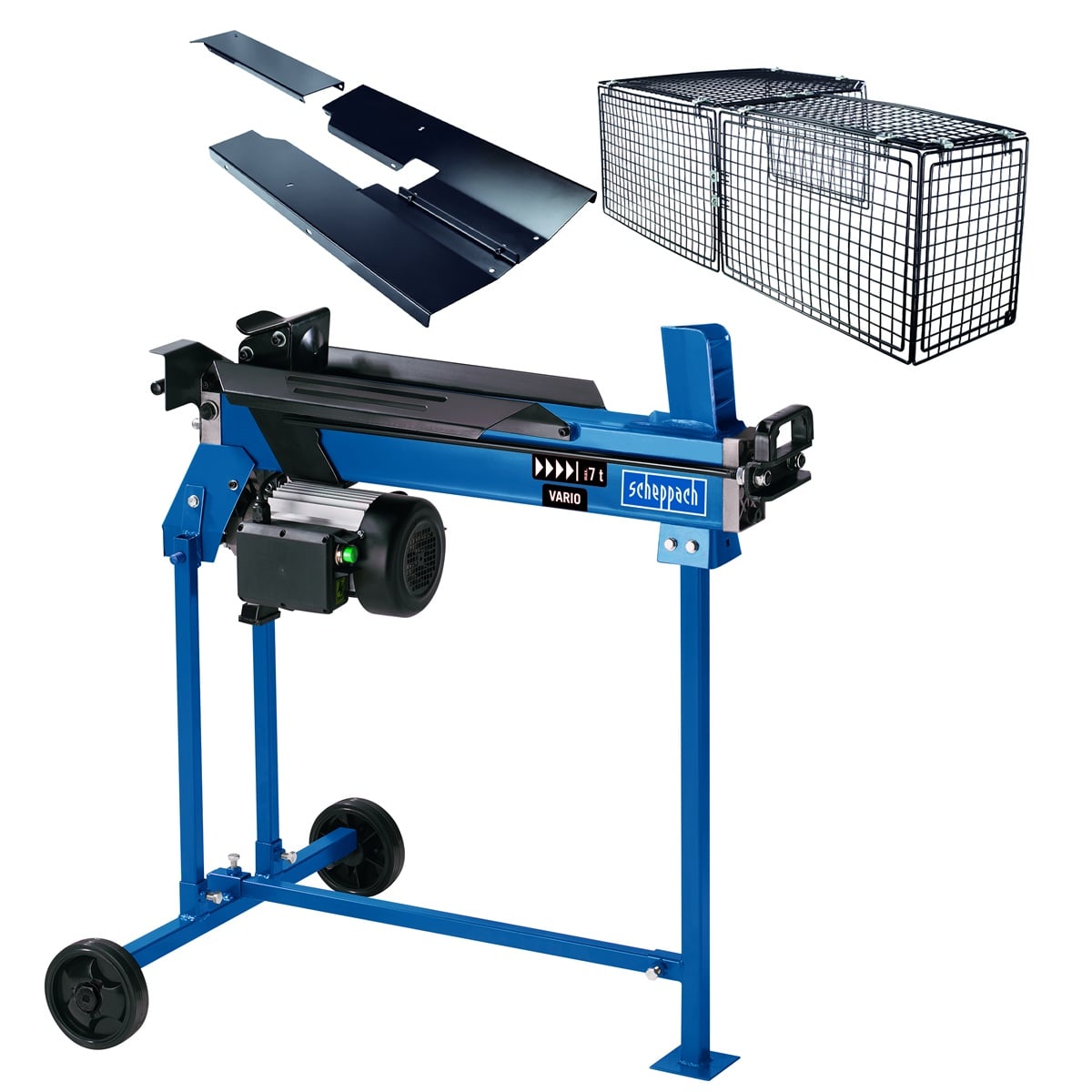 Scheppach HL 760 LS horizontálny štiepač na drevo 7 t so stojanom