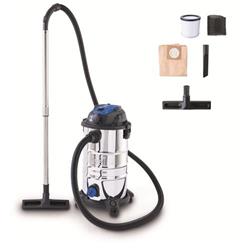 Scheppach VC 30P-GL průmyslový vysavač na suché/mokré vysávání 30 l s funkcí podtlakového čištění filtru