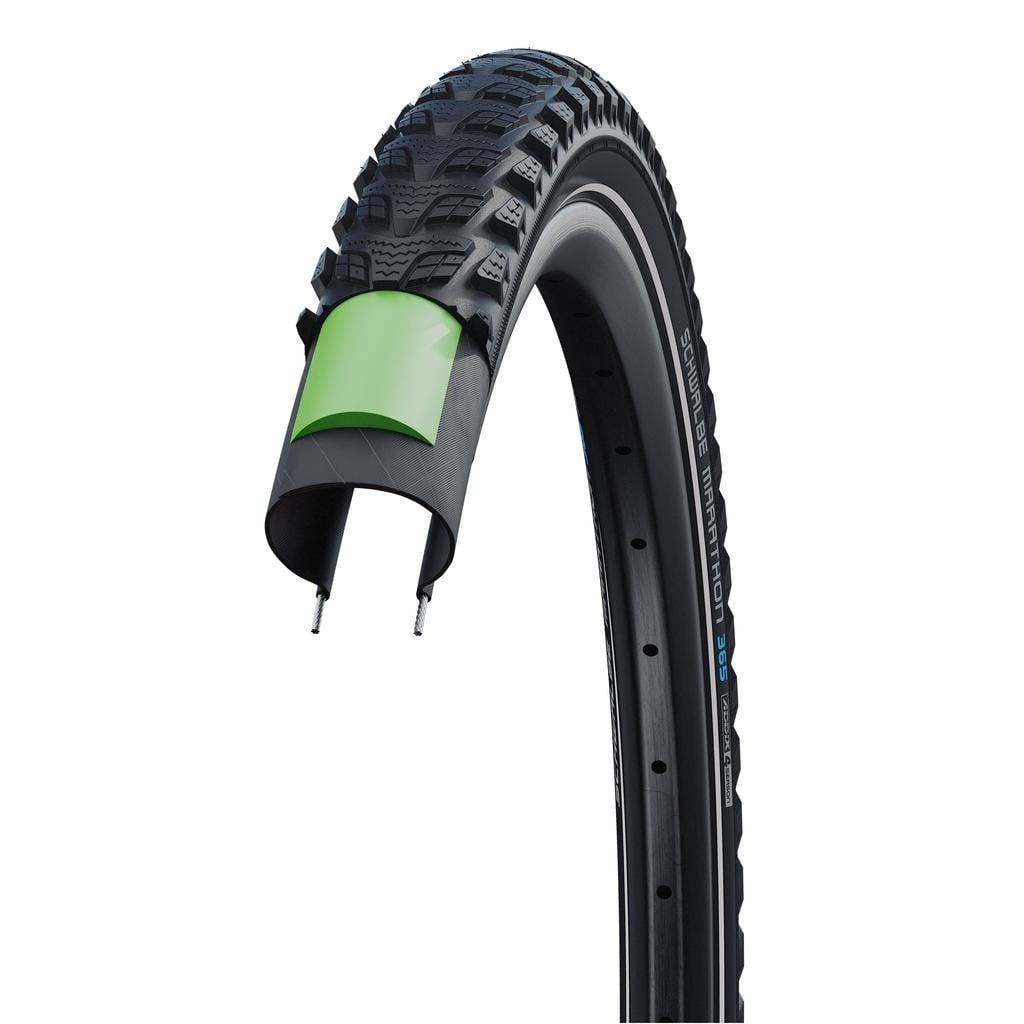 Schwalbe plášť Marathon 365 55-622 Addix 4season GreenGuard černá+reflexní pruh