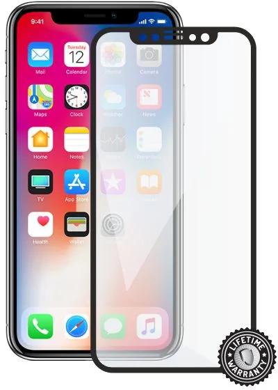 Screenshield APPLE iPhone X/Xs Tempered Glass protection (full COVER black)