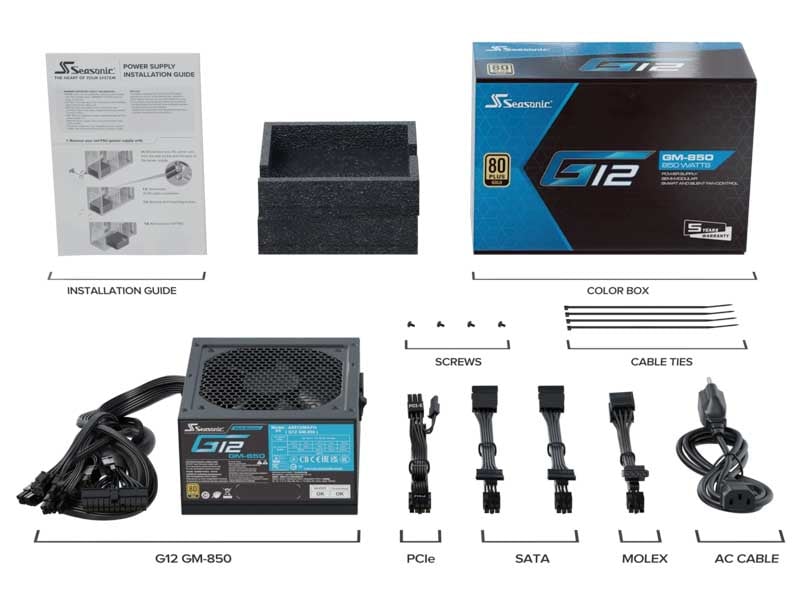 Seasonic G12 GM-850 Gold (V1.5)