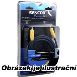 SENCOR 2x Cinch/RCA konektor - 2x Cinch/RCA konektor, pozlacený, délka 1,5 m